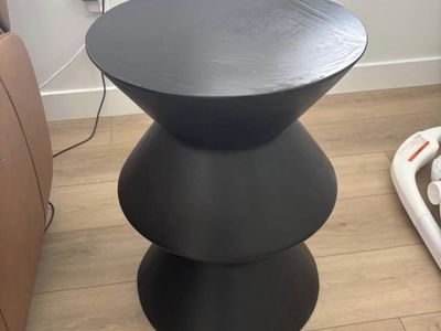 Black side table