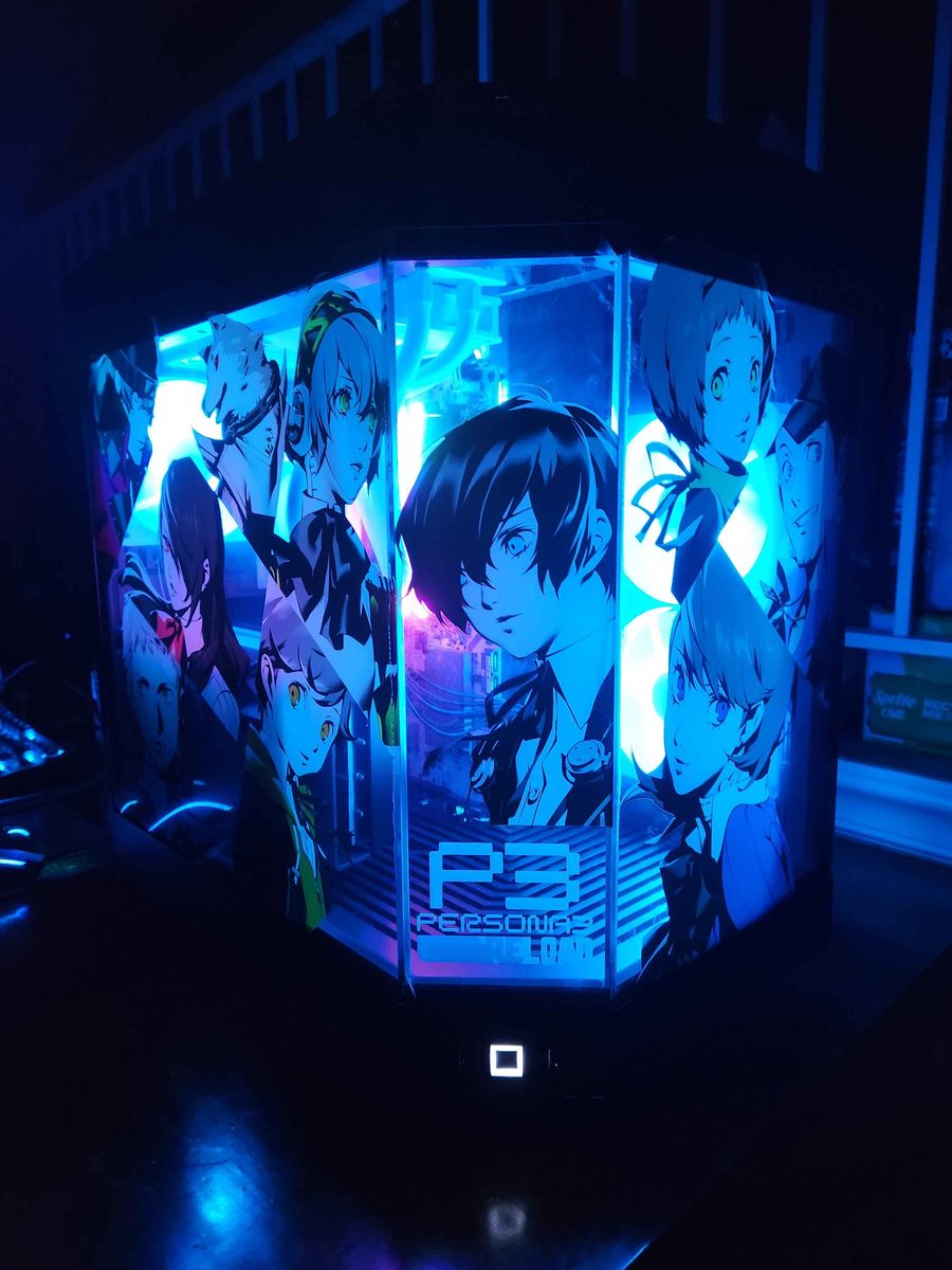 Persona 3 themed custom gaming PC -Ryzen 9600x, 9060XT, 16gb DDR5