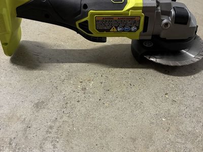 Ryobi One+ HP Brushless Cordless Angle Grinder includes new diamond blade too