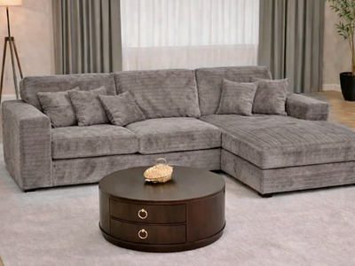 MINKY CLOUD GRAY SECTIONAL – WEEKEND SALE