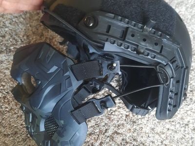 Tactical Helmet and Mask - Like New