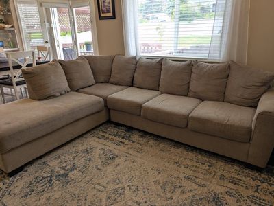 beige couch