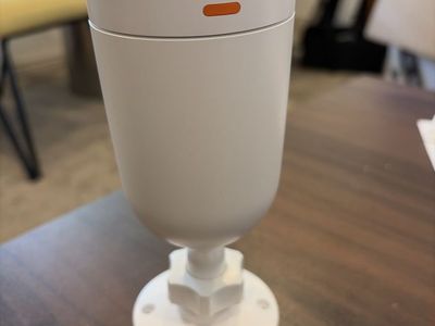 Outdoor Security Camera with Solar Panel Top and Mounting Base