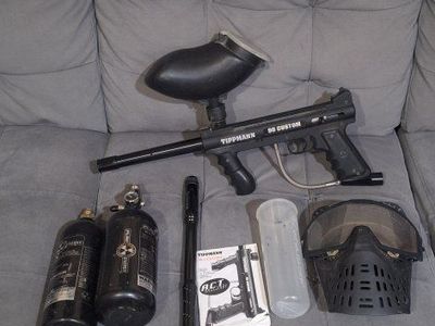 Tippmann 98 Custom Paintball Marker Kit with Mask, Tanks & Accessories