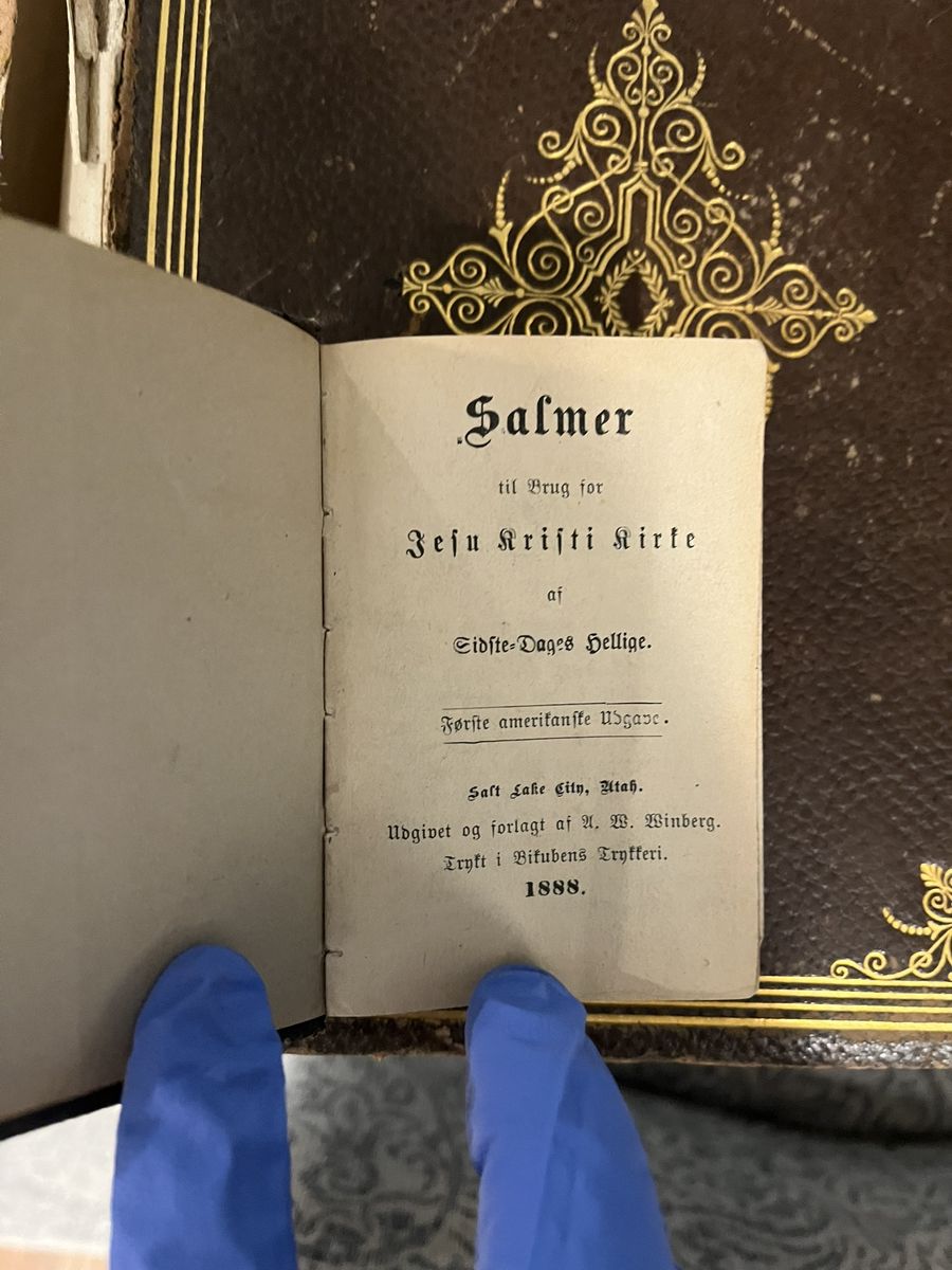 1888 Danish LDS Hymnal — First American Edition — Antique Mormon / LDS Historical Book