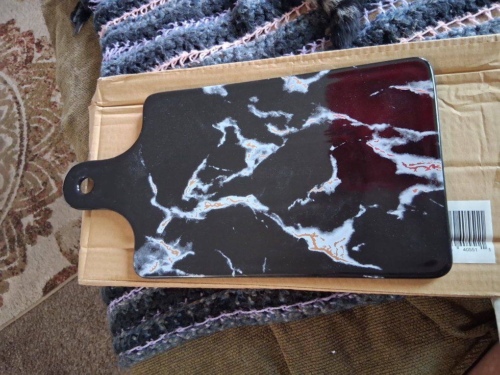 NEw in box Amazon ceramic cheese plate