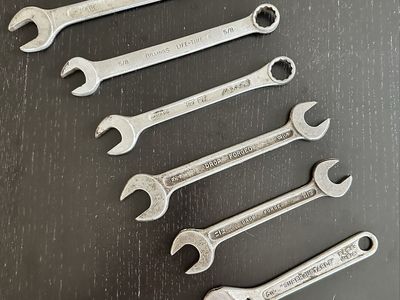 Vintage Wrench Lot USA Mixed Sizes