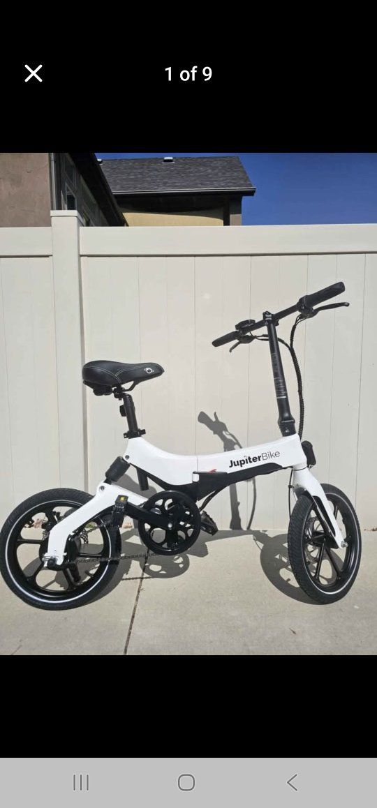 ** Moving and need gone**

JupiterBike Discovery X5 folding e-bike in like ne