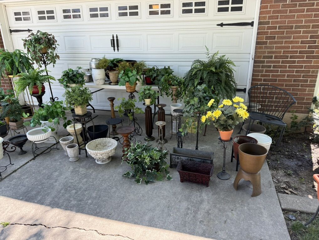 Planters, Pots, Plant Stands Galore
