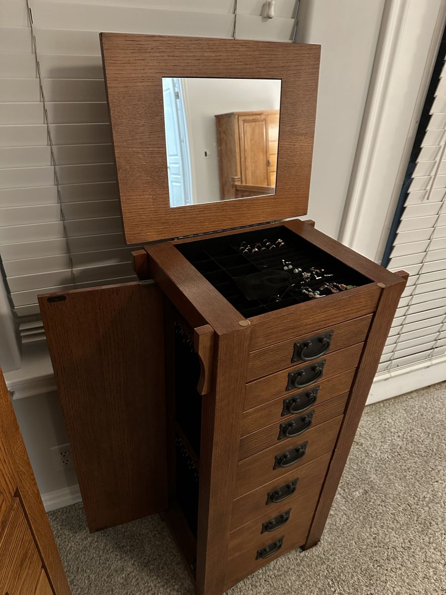 Mission Style Jewelry Armoire