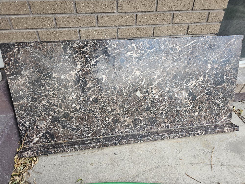 Black Marble color laminate countertop piece