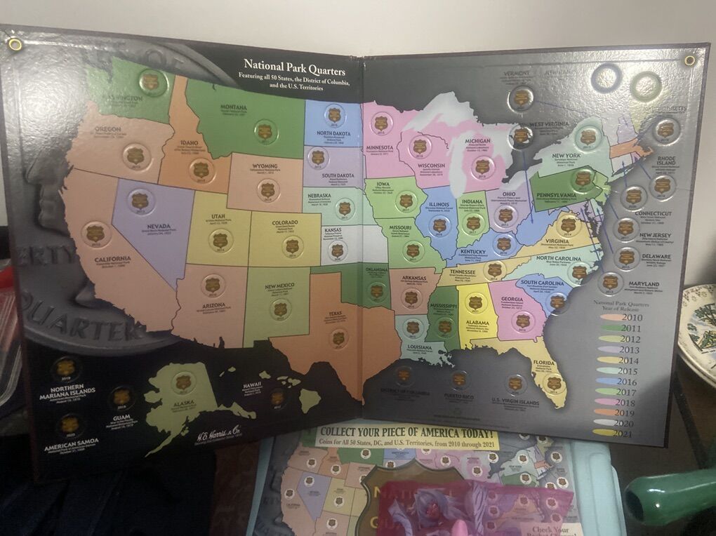 National Park quarters Collection Board GIFT!!
