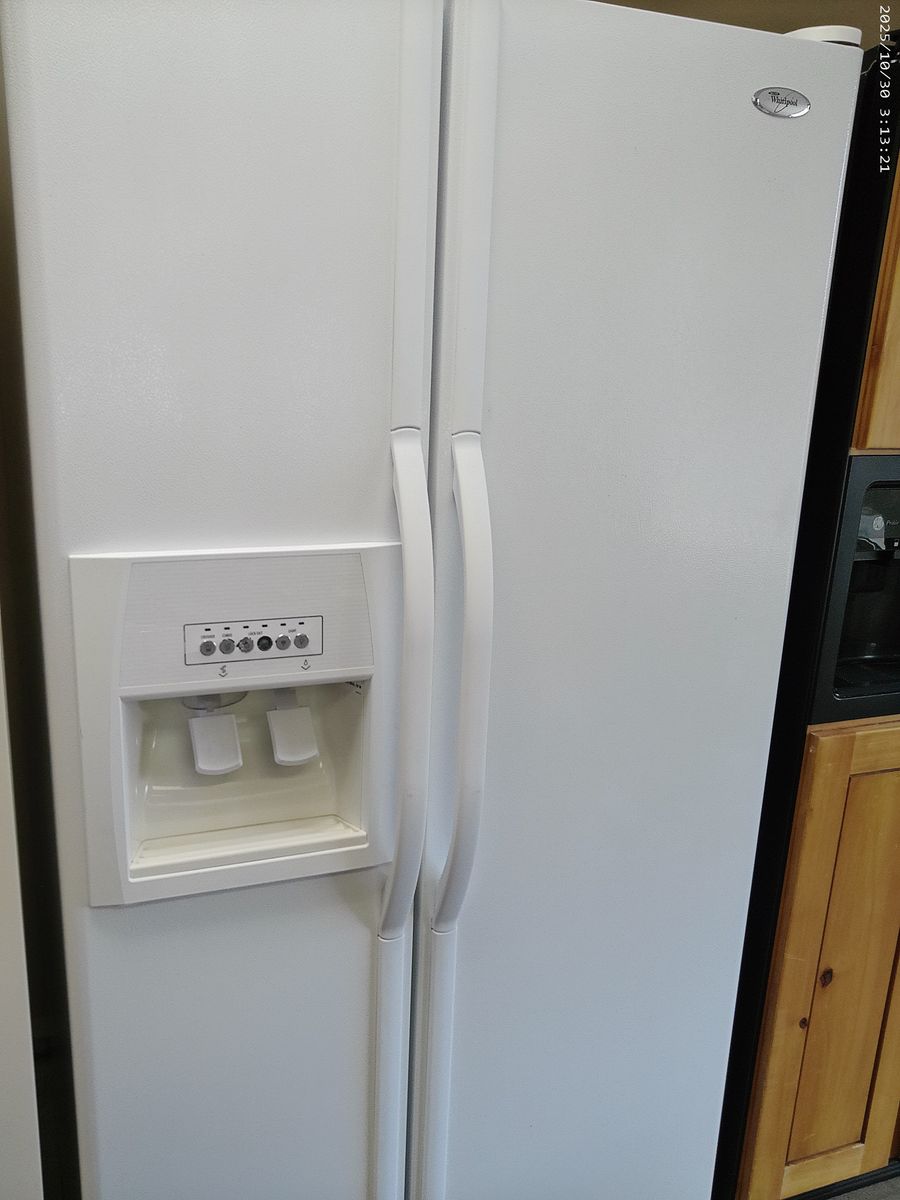 White 25 cf Side by Side~90 Day Guarantee