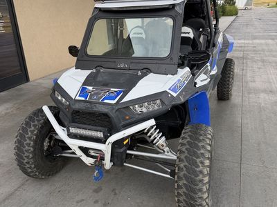 Polaris RZR XP 1000 4-Seater UTV Side-by-Side - White & Blue, Light Bar, Spare Tire7
