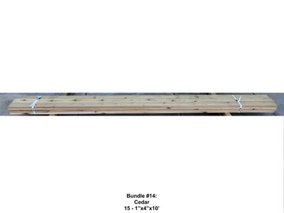 35%+ OFF! New Finish Lumber & Posts - Bundles Only - 1x4 Cedar, 1x8 Trim, 6x6 Posts - Various Lengths