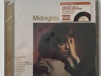 Taylor Swift - Midnights Mahogany Edition CD - Special Edition with Unique Photos