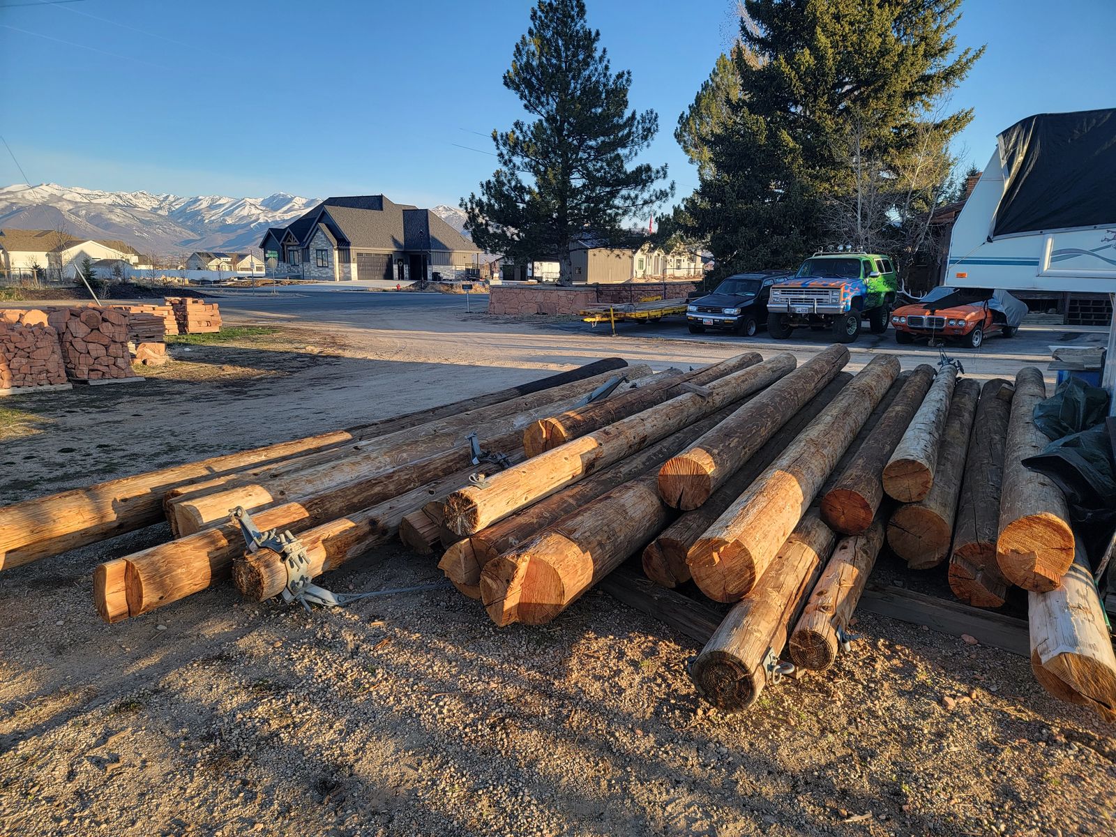 Telephone poles