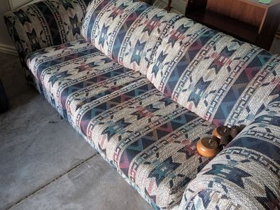 Fabric couch and loveseat set