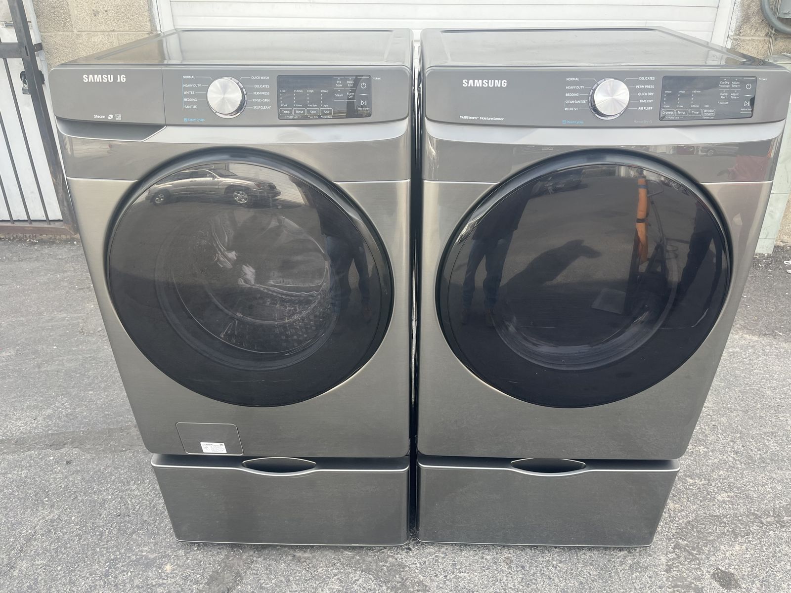 Samsung steam washer&dryer free delivery