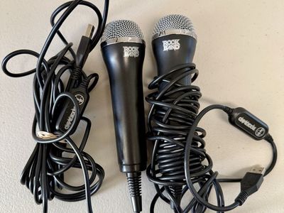 2 Rock Band Logitech USB Microphones