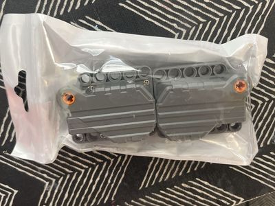Lego Technic Gray Motor Pieces in Plastic Bag