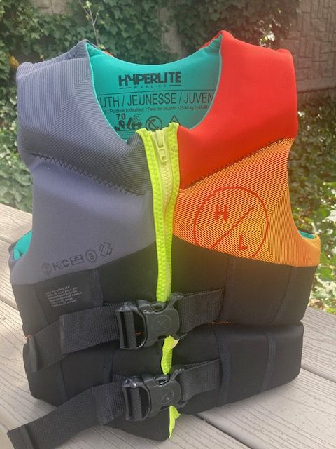 HYPERLITE Neoprene Life Jacket Size YOUTH (50-90 lbs.)   $30