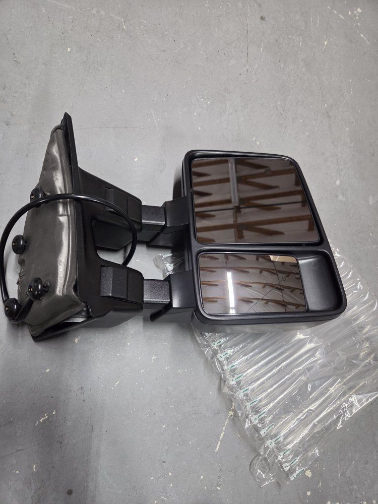 Black Towing Mirrors for Pickup Truck Extendable with Turn Signal, Electric Adjust. Bought for 2009 Ford F-350 Super Duty.