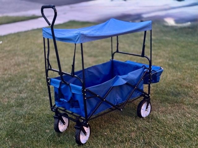 Foldable Utility Wagon with Canopy Like New