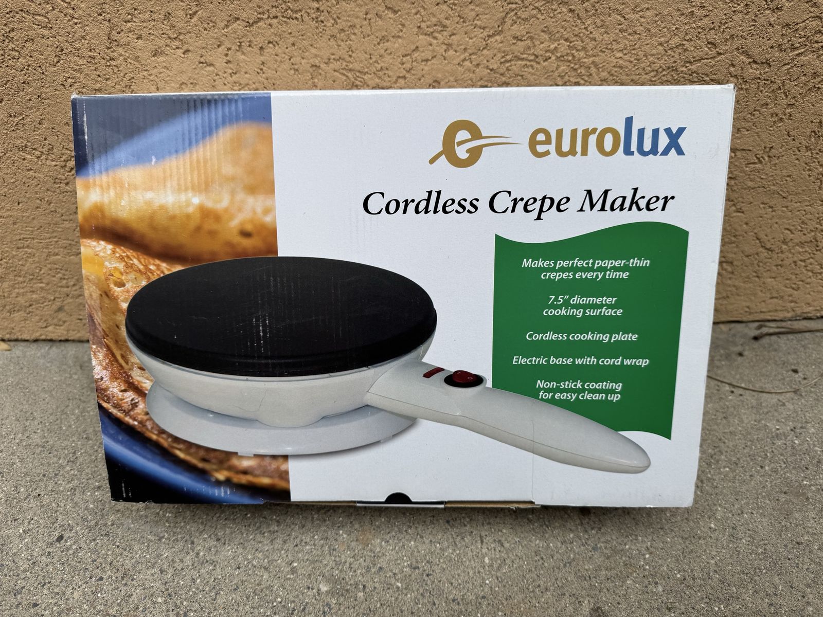 Eurolux cordless crepe maker 7”.5