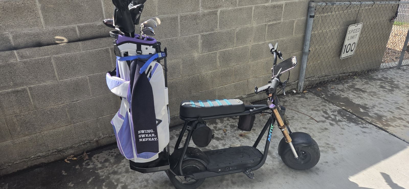 Golf cart single rider golf bike!