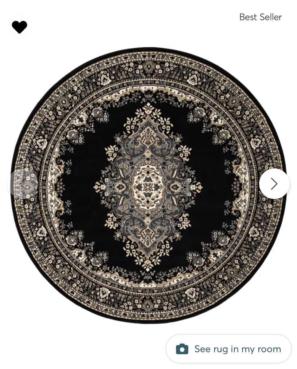Rug - Black Ornamental