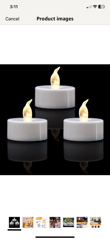 NEW 200 Pack Warm White LED Tea Lights