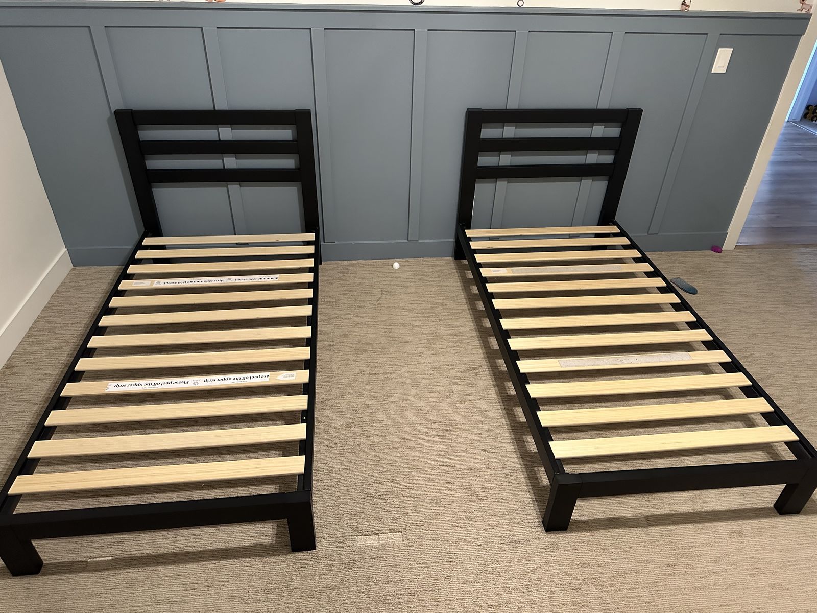 Black Metal Twin Bed Frame