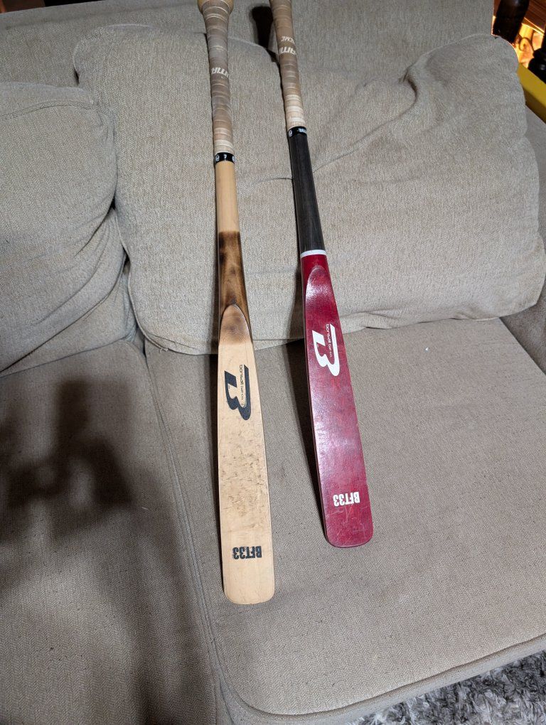 "flat bats" Bonsall Bat Co BFT33 Flat Training Bats - Set of 2