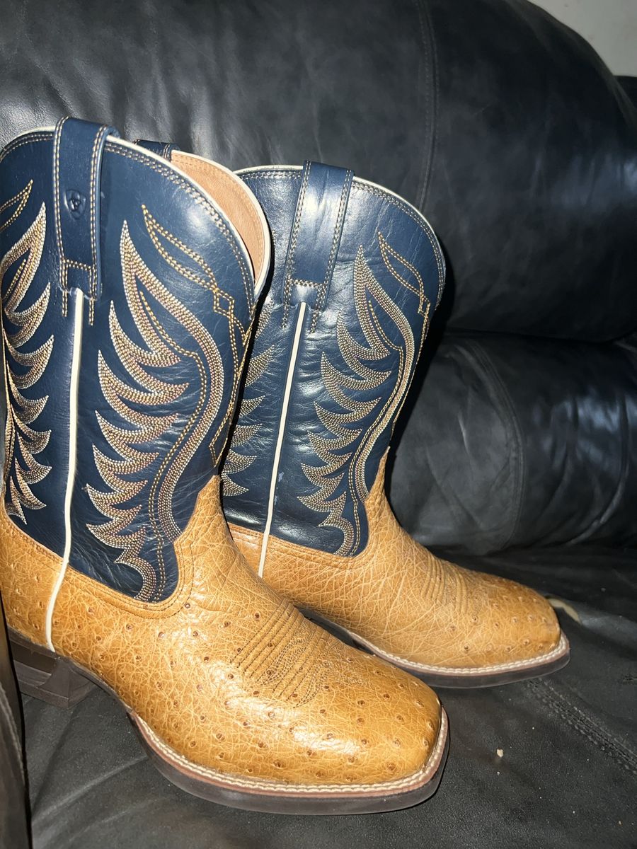 Ostrich cowboy boots