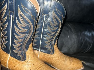 Ostrich cowboy boots
