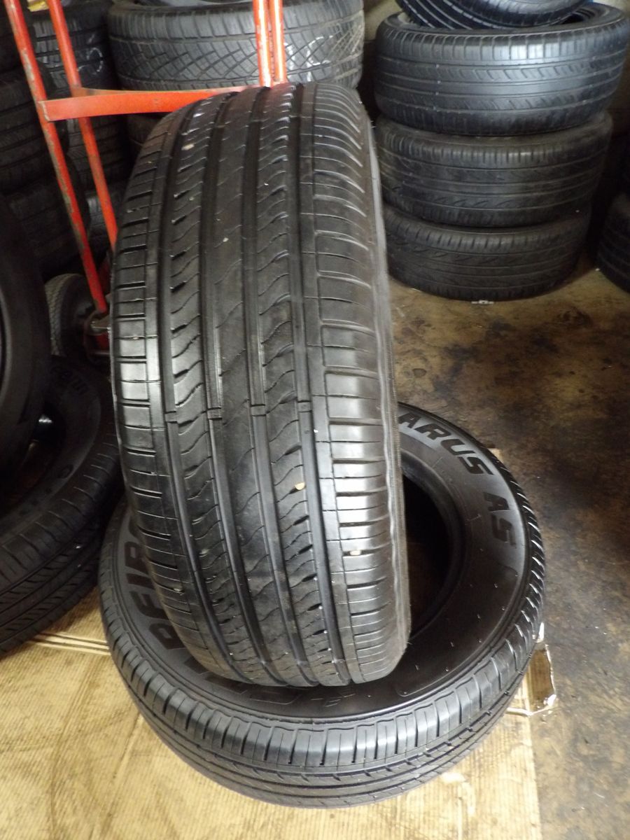 215/65R17 SOLARUS STARFIRE A/S PAIR OF TWO USED TIRES