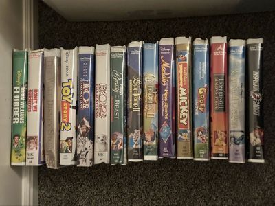 Various Disney VHS tapes