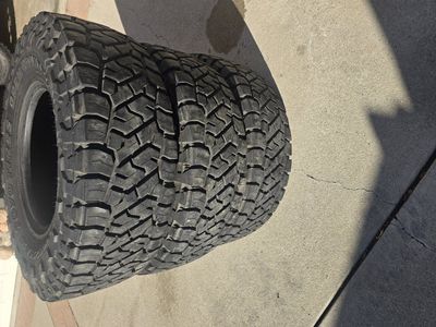 (3) Toyota Open Country R/T Trail tires.