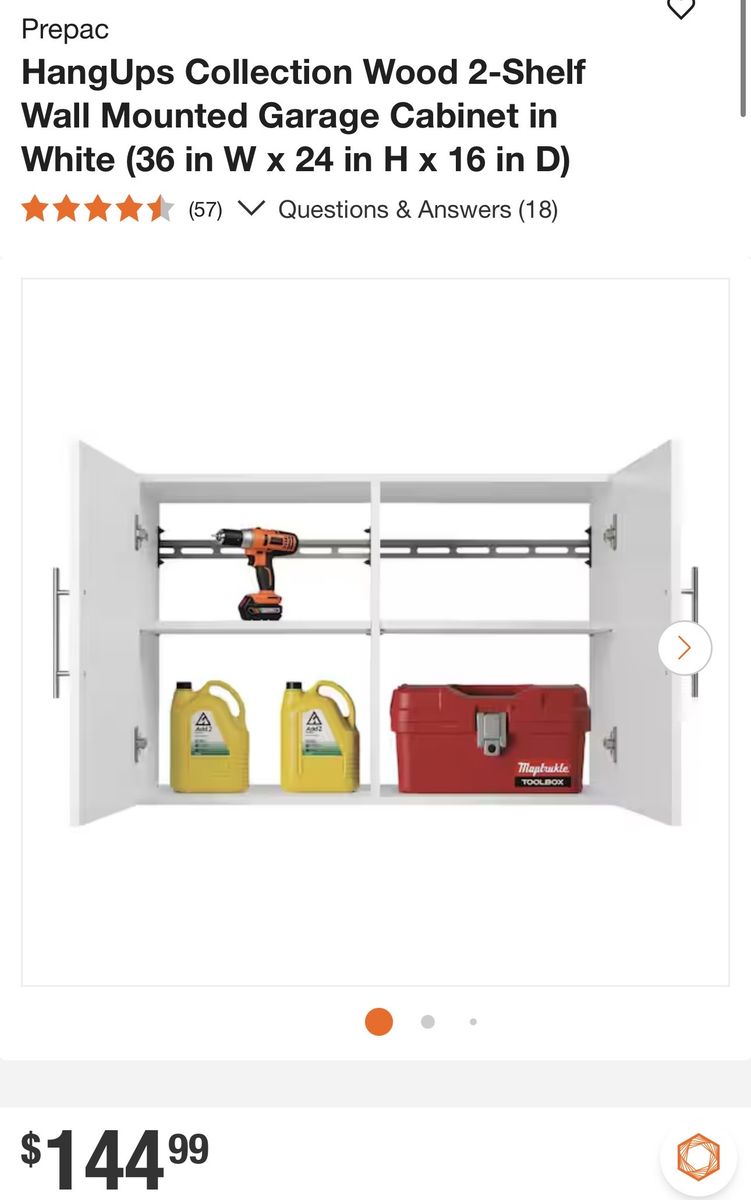 Wall Mounted Garage Cabinet