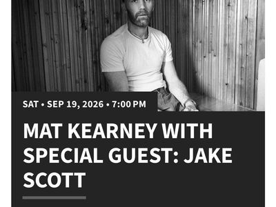 3 Mat Kearney Tickets - Saturday Sept 19 at Sandy Amphitheater