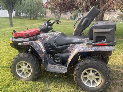 2008 POLARIS Sportsman Twin 800 with snow plow attachment