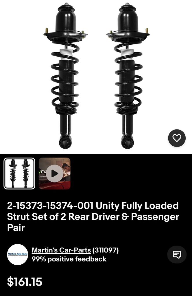 2004-2009 Rear Struts - Toyota Prius
