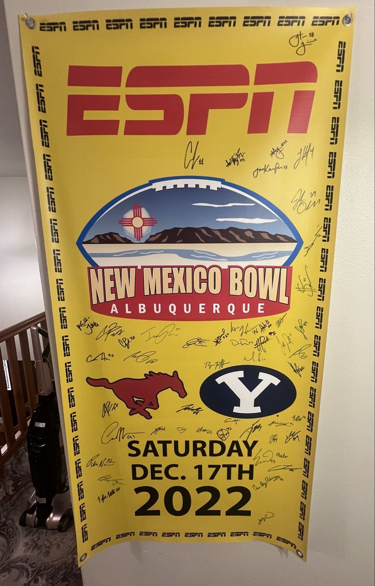 BYU Football Signed Banner