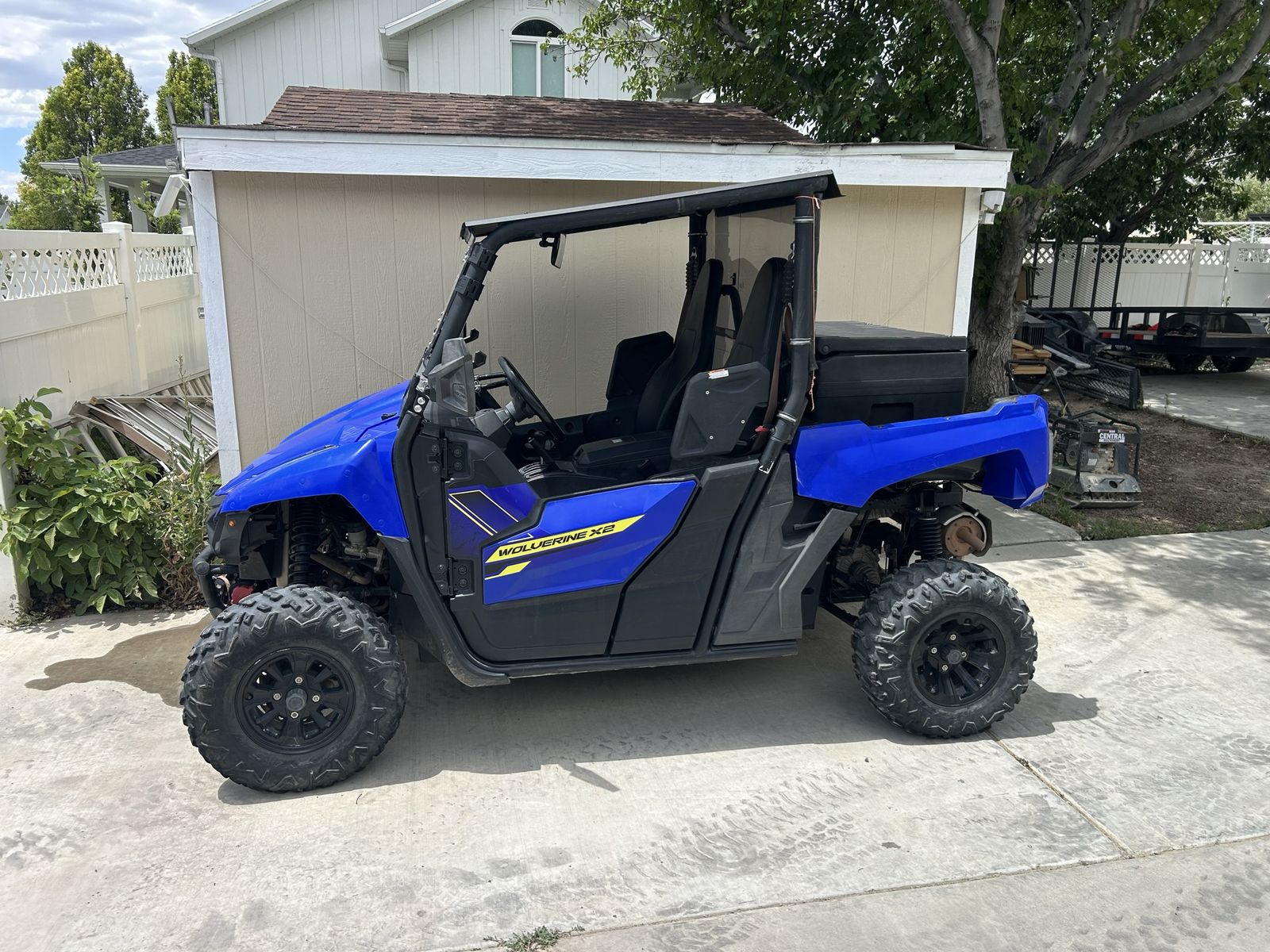 2020 Yamaha Wolverine X2 Blue UTV Side-by-Side with trailer - Great Condition, loaded with all the extras.