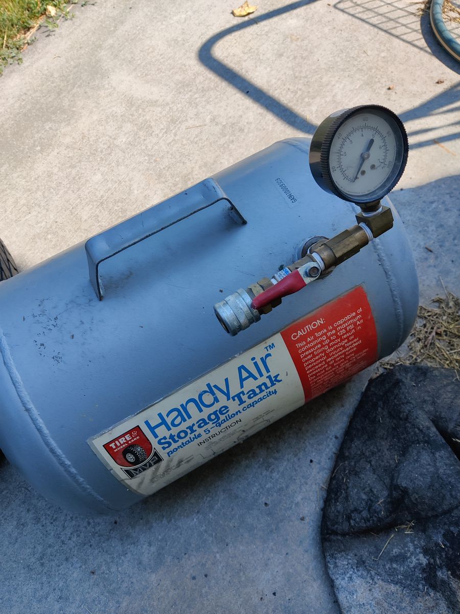 MVP Handy Air Portable 5-Gallon Air Storage Tank 125 PSI