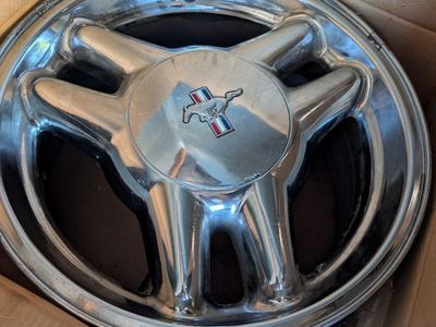Set of 4 Used OEM 1994 Ford Mustang Rims Chrome