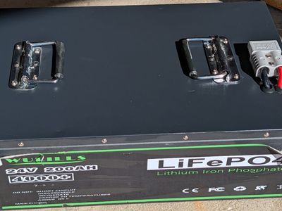 Wullis 24V 200AH LiFePo4 Battery with digital display and BMS RV Golf Cart Solar