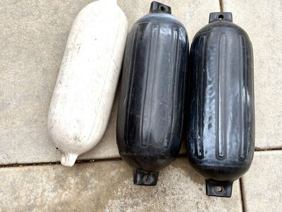 3 Large Inflatable Boat Fenders