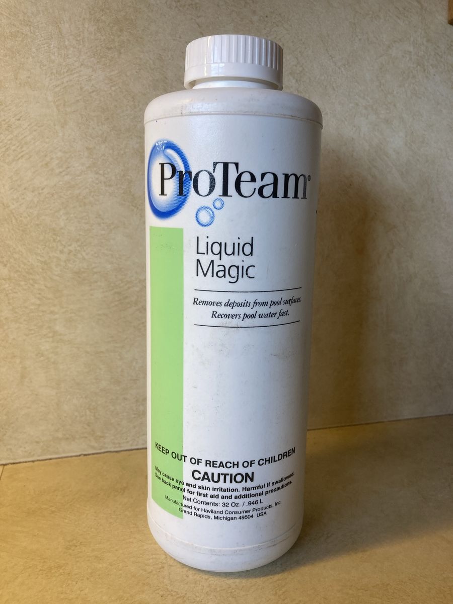 ProTeam Liquid Magic Pool Surface Deposit Remover, 32 oz. UNOPENED.